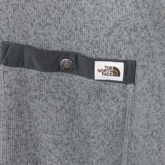 The North Face Gordon Lyons F/Z Sweater Jacket Size XL Heathered Gray - Picture 3 of 8